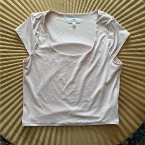 Live in the Moment Light Pink Crop Top Large